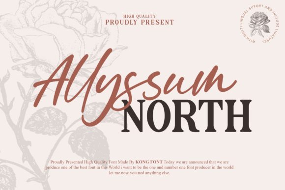 Allyssum North: A Playful Script for Modern Design