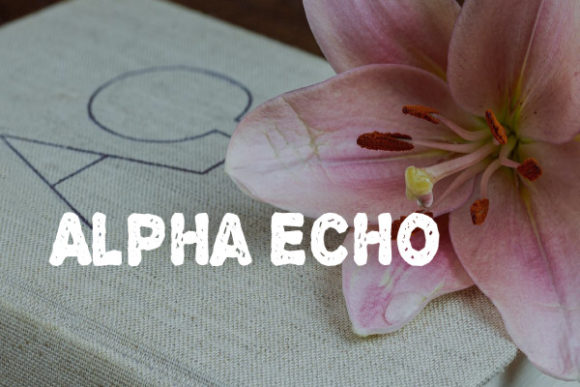 Alpha Echo: A Unique Display Font for Impactful Design