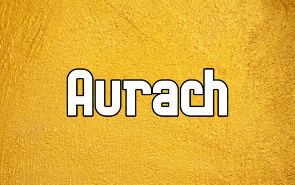 Aurach: A Modern Display Font for Bold Branding