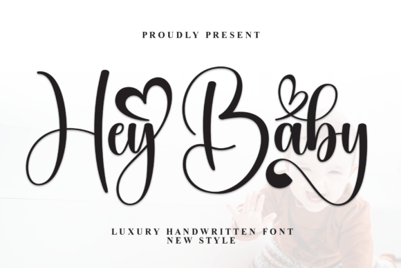 Hey Baby: Elevate Your Design with Artful Handwritten Elegance
