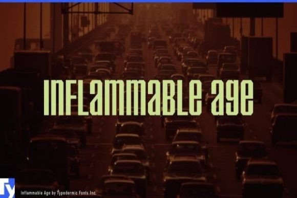 Ignite Your Projects with the Inflammable Age Typeface