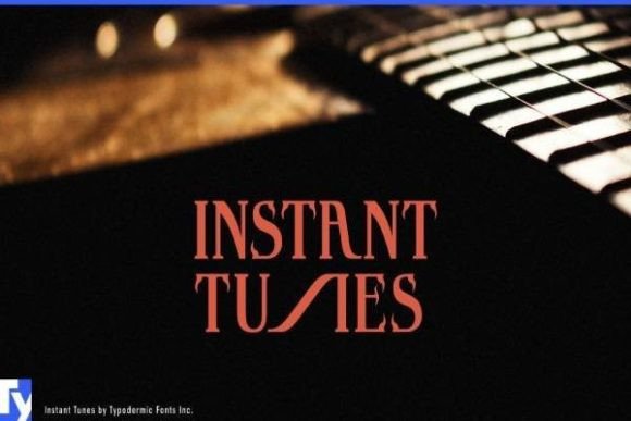 Instant Tunes: A Victorian Display Font for Bold Design