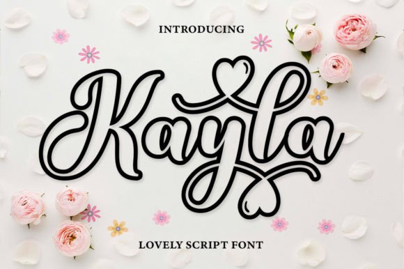 Kayla Outline: The Handwritten Font for Creative Versatility