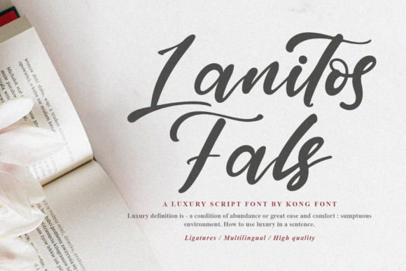 Lanitos Falls: Elevate Your Design with a Modern Handwritten Script