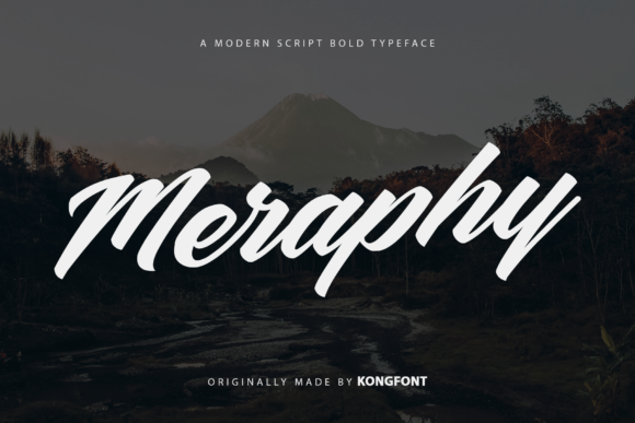Meraphy: A Playful Script Font for Modern Designers