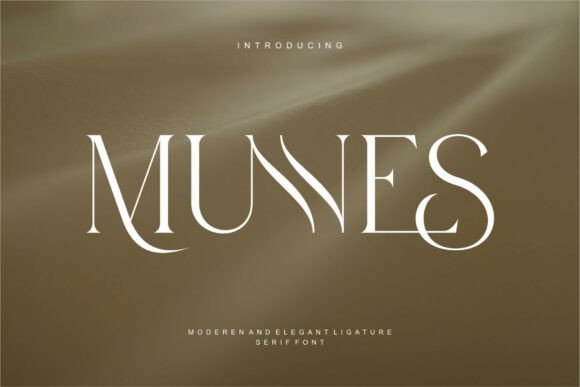 Munnes: A Serif Font for Timeless Brand Identity