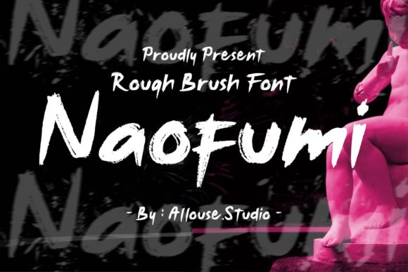 Naofumi: A Brush Font with Cartoonish Character