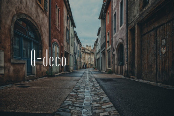 O-deco: A Slim, Elegant Display Font for Modern Design
