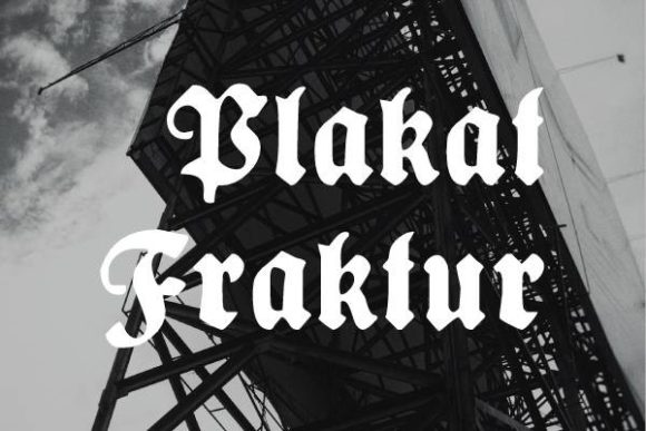 Plakat Fraktur: A Bold Gothic Font for Modern Design
