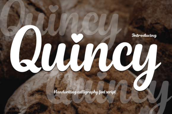 Quincy: Elevating Designs with Handwritten Calligraphy Charm