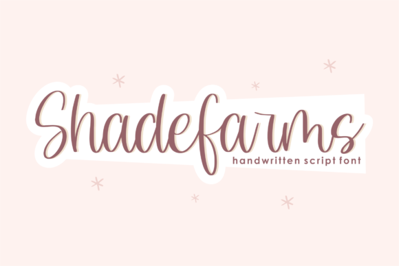 Shadefarms: A Charming Script Font for Creative Design