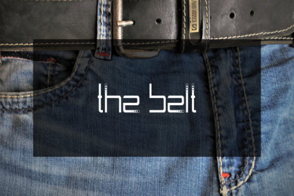 The Belt: A Modern Dashed Display Font for Bold Design